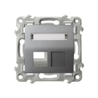 Obudowa gniazda pojedynczego szary mat SZAFIR | GPK-1ZS/p/70 Ospel