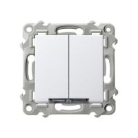 Łącznik podwójny zwierny biały SZAFIR | ŁP-17ZS/m/00 Ospel