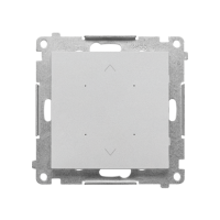 Lokalny sterownik roletowy (moduł), do sterowania pojedynczą roletą, Aluminium mat Simon 55 | TEZ1L.01/143 Kontakt Simon