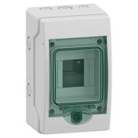 Rozdzielnica modułowa natynkowa 1x4 IP65 mMRV-1-4-NT-T drzwi transparentne, Mini Mureva  | 13441 Schneider Electric