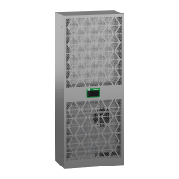 Klimatyzator boczny, Climasys CU, Stal nierdzewna, 1k6W, 230V, 50/60Hz, IP55, Modbus | NSYCUX1K6DG Schneider Electric