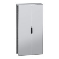Obudowa modułowa stojąca, PanelSeT SFN, stal dekarb płyta mont 2000x1000x400mm, drzwi podwójne, IP55 | NSYSFN2010402DP Schneider Electric