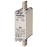 Wkładka bezpiecznikowa topikowa, NH, 500V, wielkość 000 35A gG standard, zaczepy nieizol (opak 3szt) | 3NA3814 Siemens