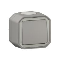 Łącznik schodowy 10A 250V IP55 komplet n/t, szary, Nowe Plexo | 069711L Legrand