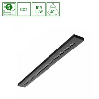 Oprawa biurowa PLANK 20W/30W/40W 1500/2250/3000lm CCT 2700/4000/6000K 40° IP20 UGR <16 czarna WLD | WLD+20010 Wojnarowscy