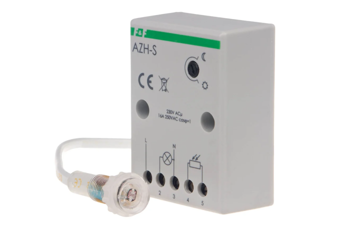 Automat zmierzchowy AZ AZH-S 230V/16A z zewnętrzną sondą hermetyczną | AZH-S F&F