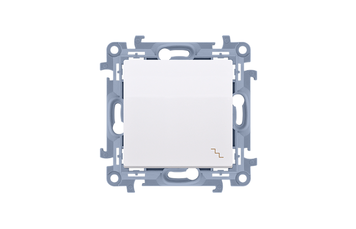 Łącznik schodowy 10AX, 250V, szybkozłącza, biały Simon 10 | CW6C.01/11 Kontakt Simon