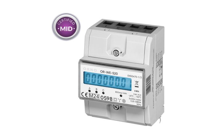 Licznik energii 3-fazowy 80A MID