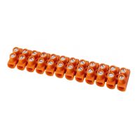 Listwa zaciskowa gwintowa termoplast. 25 mm2, 12 torów LTF12-25 pomarańczowa | 21712008 Simet