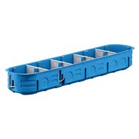 Puszka instalacyjna 5-polowa 5x60 płytka regips P5X60K Multibox niebieski | 32328203 Simet