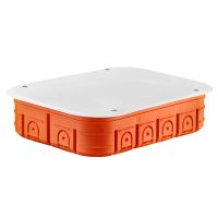 Puszka instalacyjna p/t 6-polowa 4x66 płytka z pokrywą Multiwall M6x60FP pomarańczowa | 33312008 Simet