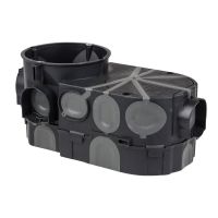 Puszka p/t 2 x 60 mm, głęboka, do elektroniki, szeregowa, z membranami, wiatroszczelna | 83112007 Simet