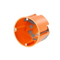 Puszka do pustych ścian 60 mm, głęboka - 61mm, z membranami, wiatroszczelna, E3700, pomarańczowy | 83192088 Simet