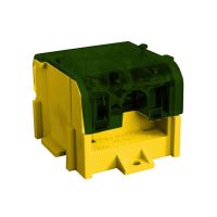 Odgałęźnik instalacyjny 1-segment. z pokrywą LZ1x95/35Pz-g (zacisk: 1x95mm2 - 4x35mm2) żółto-zielon | 84063009 Simet