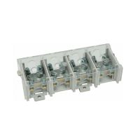Odgałęźnik instalacyjny 4-torowy 25²/4x6² , mocowanie do podłoża i TS 35, z pokrywą | 84171002 Simet
