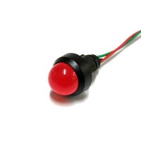 Lampka diodowa, klosz 20 mm, 12-24V Klp 20R/24V czerwona | 84420001 Simet