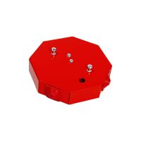 Puszka p-poż 8-kątna E90 rozgałęźna, 6x2x4mm2, 140x40mm czerwony, PIP-3AN R6x2x4 | 84623616 Simet