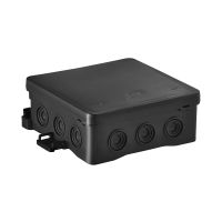 Puszka instalacyjna n/t 100x100x40 NS7 (N7) czarna z możliwością zastosowania haka HNS, FASTBOX&HOOK | 35349107 Simet
