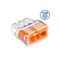 Szybkozłączka wtykowa do drutów i wielodrutów 0,75…4 mm², 3-torowa | 88000008S Simet