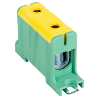 Złączka na szynę 35-150mm2 320A 1P żółta-zielona | FLEAL-150/1ZS Tracon