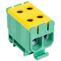 Złączka kompaktowa na szynę, zielono/żółta | FLEAL-50/2ZS Tracon