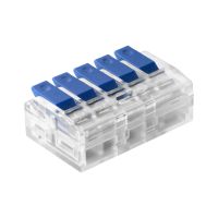 Złączka instalacyjna zaciskowa 5-przewodowa, na dowolny przewód 0,2-4mm2, IEC 450V/32A (blister 4szt | OR-SZ-8017/5/B4 Orno