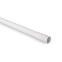 Rura elektroinstalacyjna sztywna z kielichem PVC RL-M 22 320N samogasnąca, biała (3m/20szt) | 12732 TT Plast