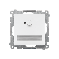 Oprawa oświetl LED 14V* z czujnikiem ruchu (0,64 W). Barwa ciepła biała 3100K, Biały mat Simon 55 | TOSC3K14.01/111 Kontakt Simon