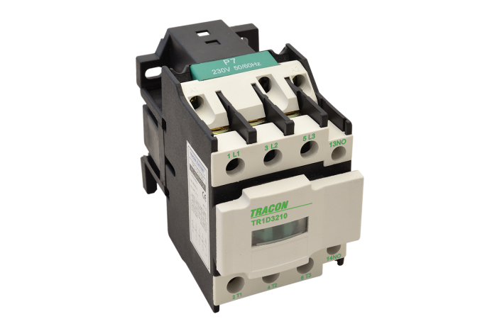 Stycznik 660V, 50Hz, 12A, 5,5kW, 230V AC, 3×NO+1×NO | TR1D1210 Tracon