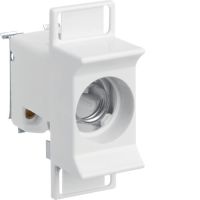 Gniazdo bezpiecznikowe ceramiczne D01/1 E14 1P 3168VR 16A 400VAC TS35 zaciski pałąkowe 4mm2 | LD01K16-1AS Hager