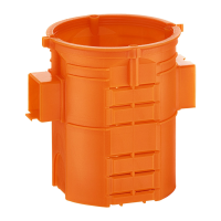 Puszka instalacyjna p/t 60 łączona, ekstra-głeboka S60GF pomarańczowa | 33008008 Simet