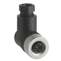 Złącze żeńskie M12 kątowe 5-pinowe dławica Pg7 metal | XZCC12FCM50B Telemecanique Sensors