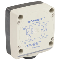 Czujnik indukcyjny OsiSense XS XSD 80x80x40 plastikowy Sn40mm 24..240VAC zaciski | XSDA400519H7 Telemecanique Sensors