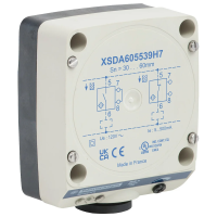 Czujnik indukcyjny OsiSense XS XSD 80x80x40 plastikowy Sn40mm 24..240VAC zaciski | XSDA605539H7 Telemecanique Sensors