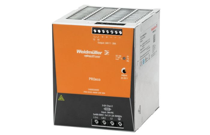 Zasilacz prądowy, PRO ECO3 480W 24V 20A I, impulsowy | 1469550000 Weidmuller