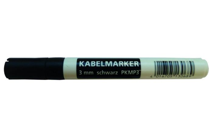 Marker do kabli PKMP3 rozmiar: 3mm czarny 053379 | 05103068 PROTEC.class