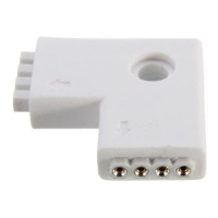 Konektor złączka taśm LED V-TAC typ L 5050 | 3800157608497 V-Tac Europe