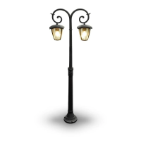 Latarnia ogrodowa V-TAC 2XE27 1410mm IP44 czarny VT-738 | 3800157612647 V-Tac Europe