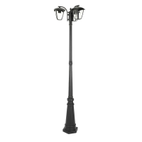 Latarnia ogrodowa V-TAC 3XE27 1990mm IP44 czarny VT-740 | 3800157612661 V-Tac Europe