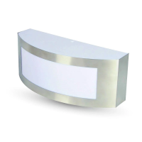 Kinkiet ogrodowy V-TAC E27 stal nierdzewna i PC IP44 VT-7670 | 3800157617727 V-Tac Europe