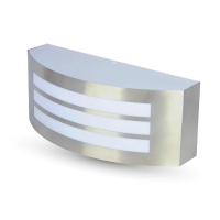 Kinkiet ogrodowy V-TAC E27 stal nierdzewna i PC IP44 VT-7680 | 3800157617734 V-Tac Europe