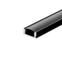 Profil do LED zestaw, ALU czarny V-TAC 2mb klosz czarny 17,4x7mm VT-8113 | 3800157677196 V-Tac Europe