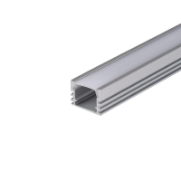 Profil do LED zestaw, ALU anodowany V-TAC 2mb klosz mleczny 17,4x12,1mm VT-8116 | 3800157636865 V-Tac Europe