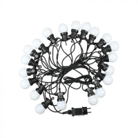 Girlanda ogrodowa V-TAC (sznur) LED 10 metrów 20 żarówek 0,5W IP44 VT-71020 6000K 960lm | 3800157681162 V-Tac Europe