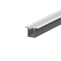 Profil do LED zestaw, ALU anodowany wpuszczany V-TAC 2mb klosz mleczny 12,4x9mm VT-8137 | 3800157682787 V-Tac Europe
