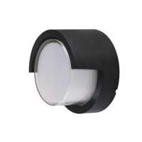 Oprawa ścienna V-TAC 7W LED czarna okrągła IP65 VT-831 3000K 610lm | 3800157678810 V-Tac Europe