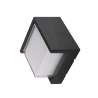 Oprawa ścienna V-TAC 7W LED czarna kwadrat IP65 VT-831 3000K 670lm | 3800157678940 V-Tac Europe