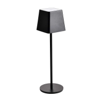 Lampka stołowa nocna V-TAC 2W LED 36cm ładowanie ściemnianie IP54 czarna VT-7563 3000K 200lm | 3800157690041 LED EUROPE