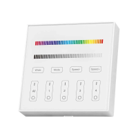 Pilot panel ścienny szklany kontroler V-TAC RGB+W 4-strefy VT-2437 | 3800157684804 V-Tac Europe