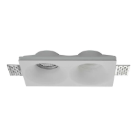 Oprawa gipsowa V-TAC 2xGU10 sufitowa biała 190x100 VT-11012 3 lata gwarancji | 3800157687034 LED EUROPE